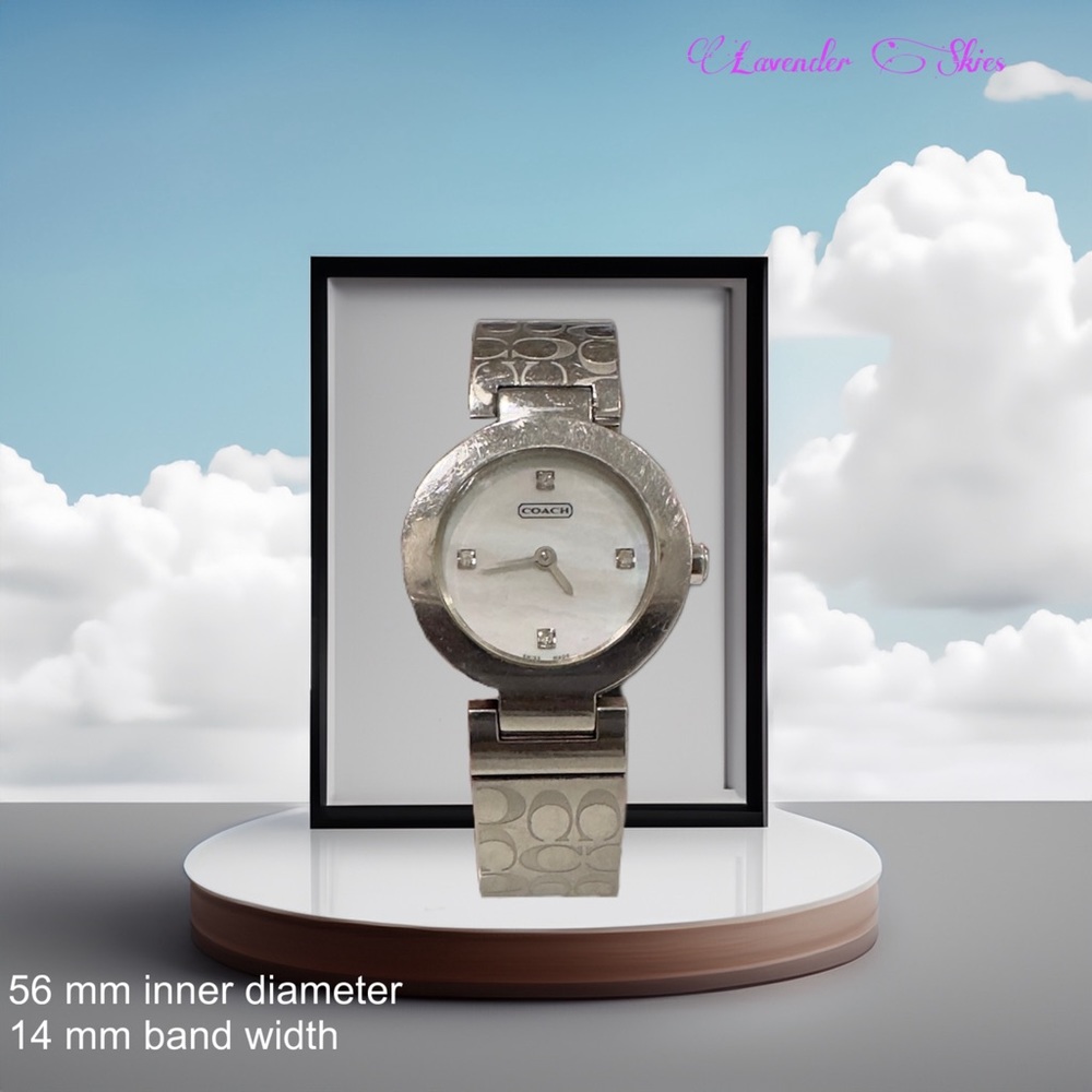 Authentic Coach Watch Stainless Steel. Battery needed